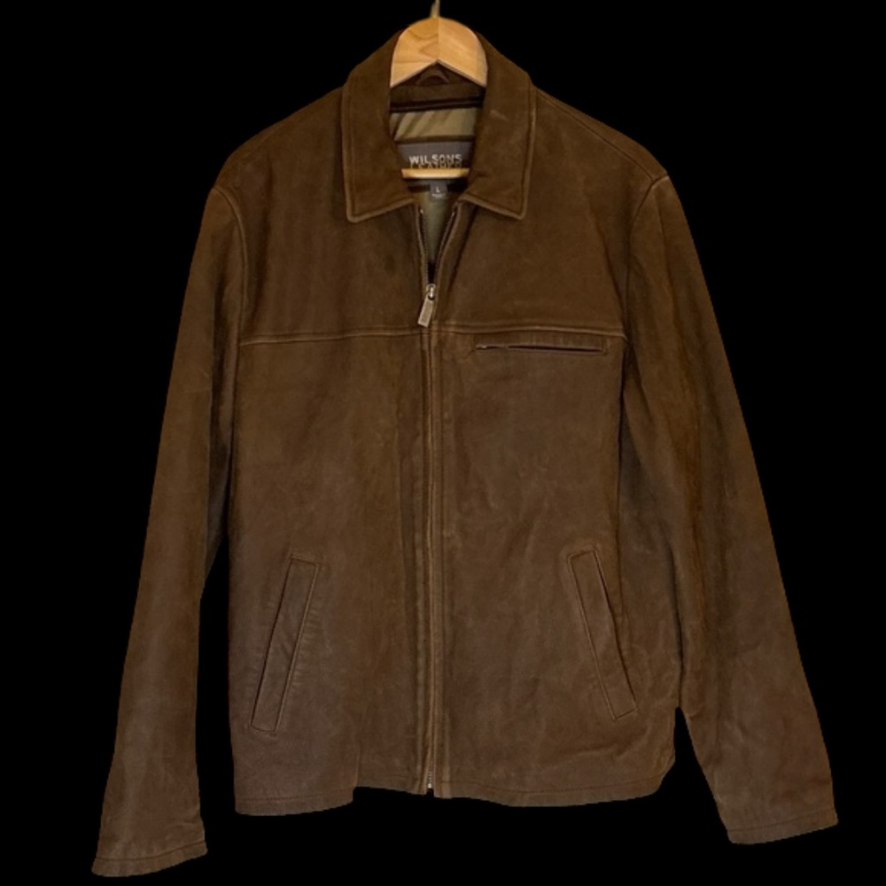 Wilson’s Rustic Brown Leather Bomber Jacket - Picture 10 of 10